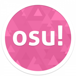 Voici le logo du jeu de rythme Osu!